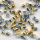 Quetschröhrchen goldfarbig silberfarbig, Inhalt 200 Stück, Größe 2 mm, Mix