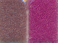 Rocailles Ton in Ton, pink violett, Inhalt 16 g,...