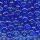 Rocailles blau lüster, Inhalt 14 g, Größe 8/0 (3,1 mm)