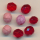 Facettenperle rot rosa, Inhalt 8 Stück, Größe 8 mm, Glasperlen