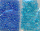 Rocailles Ton in Ton, blau, Inhalt 16 g, Größe 6/0